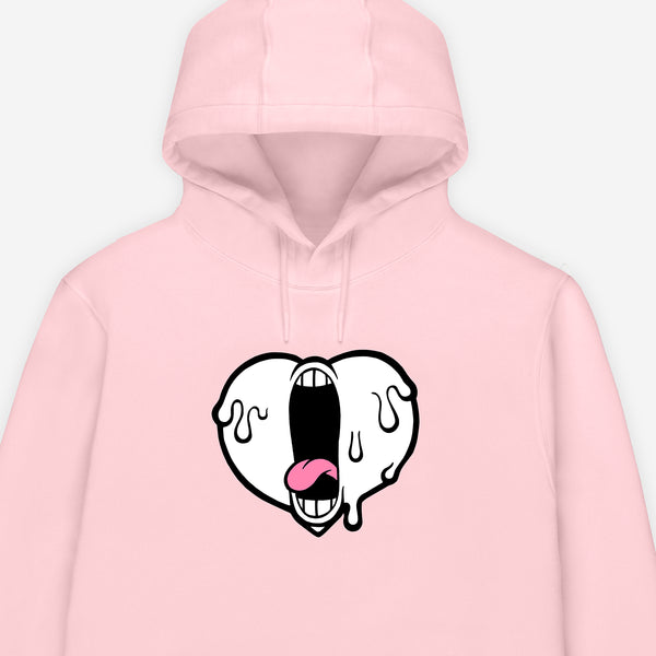 Pink Hoodie / Screaming Heart – Station 16 Editions