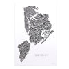 Nyc Typo Map - Galerie Station 16