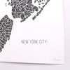 Nyc Typo Map - Galerie Station 16