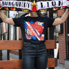 T-shirt LION X RICARDO CAVOLO BOURGOGNE