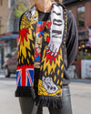 BURGUNDY LION X RICARDO CAVOLO Scarf