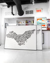 Montreal Typography Map, Canvas