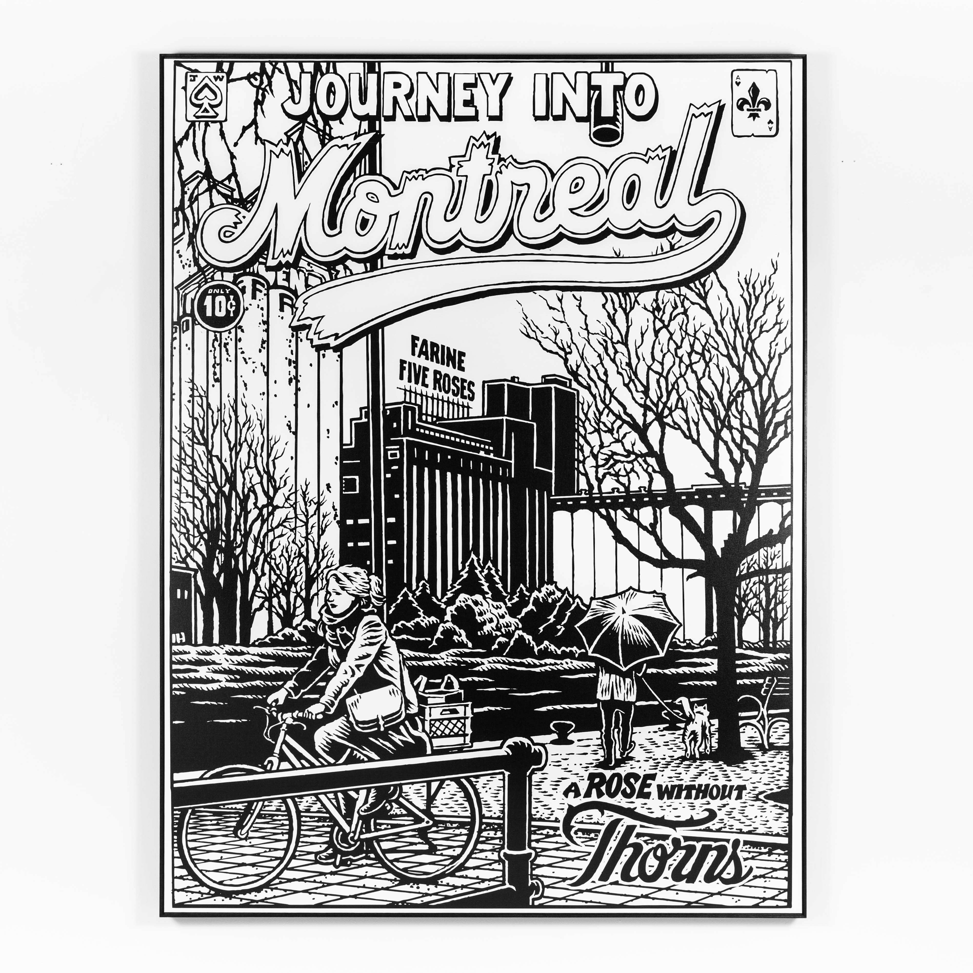 Jason Wasserman Journey Into Montreal - Farine Five Roses, on Canvas- Station 16 Editions