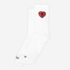 Embroidered Socks / Screaming Heart